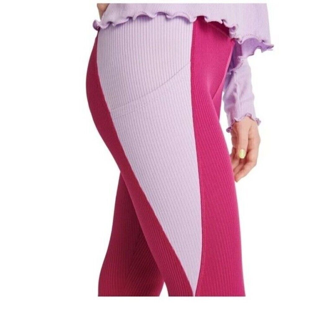 Justice Leggings For Girls Medium (10) Color Raspberry Radiance - Picture 3 of 16
